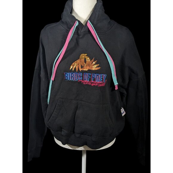 Birds Of Prey Harley Quin Embroidered Hoodie Size Small - Picture 2 of 7